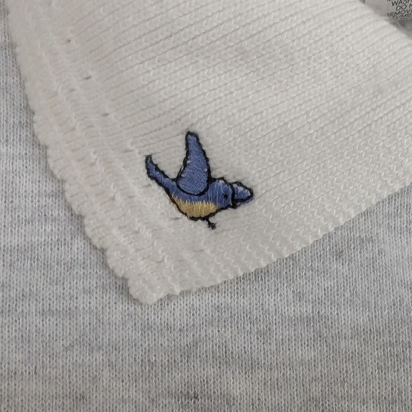 Noah's Ark Embroidered Sweatshirt With Collar Top Stitch Vintage 2XL Light Stain - Picture 4 of 15